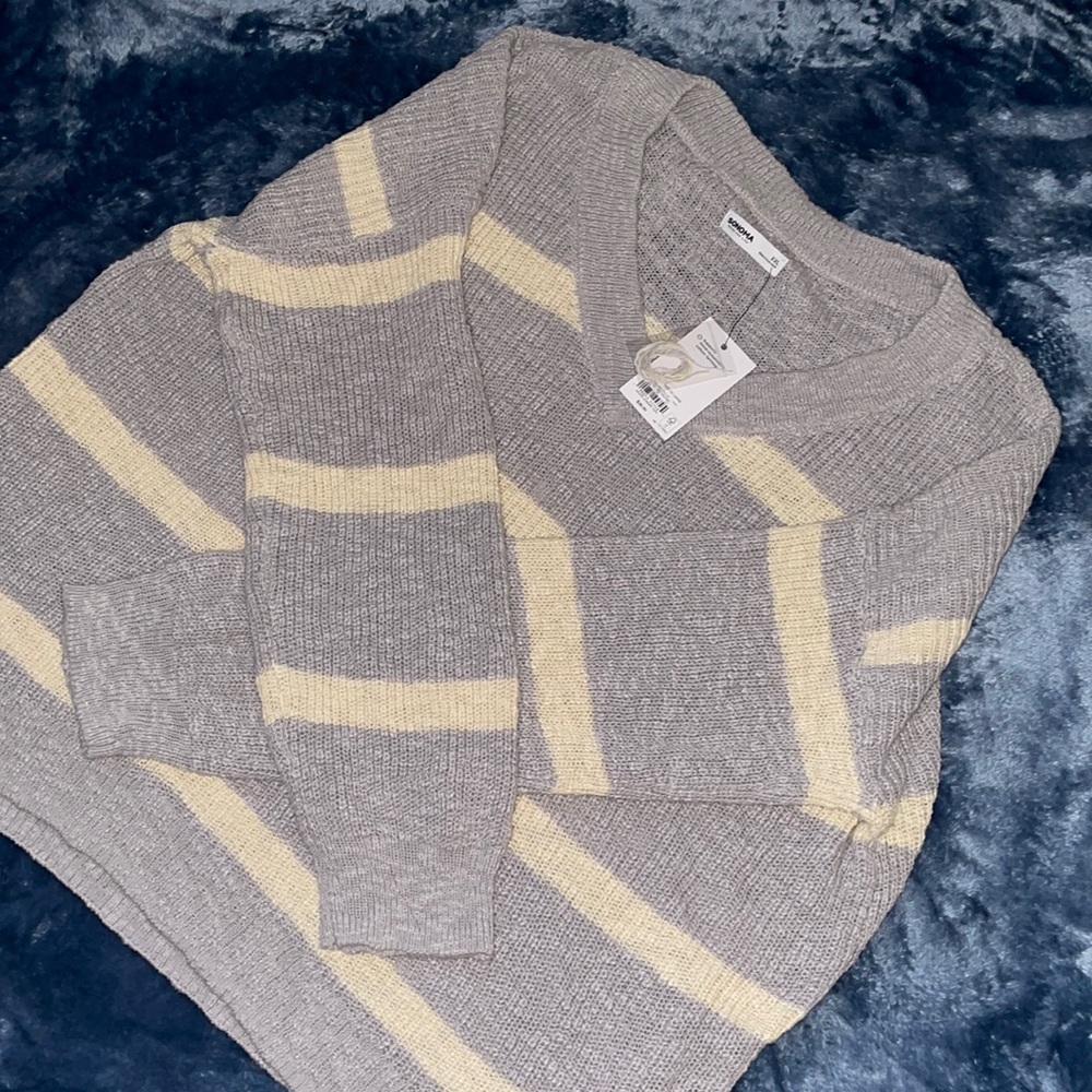 striped knitted sweater NEW